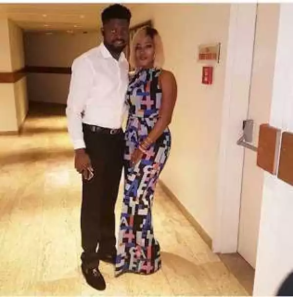 Photos: Basketmouth Wife, Elsie Flaunt Behind In Graphic Jumpsuit